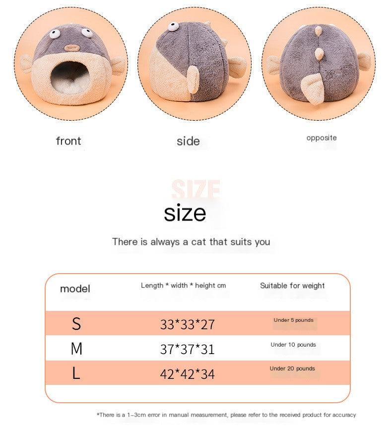 Cat House Pufferfish Nest Pad